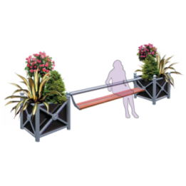 Jardinière acier Cambrai