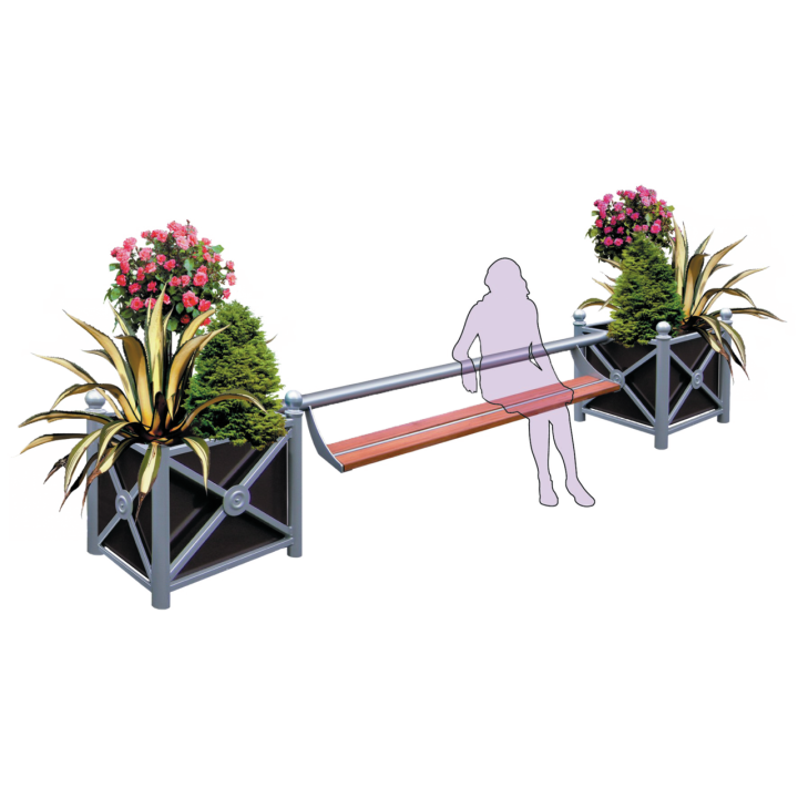 Jardinière acier Cambrai