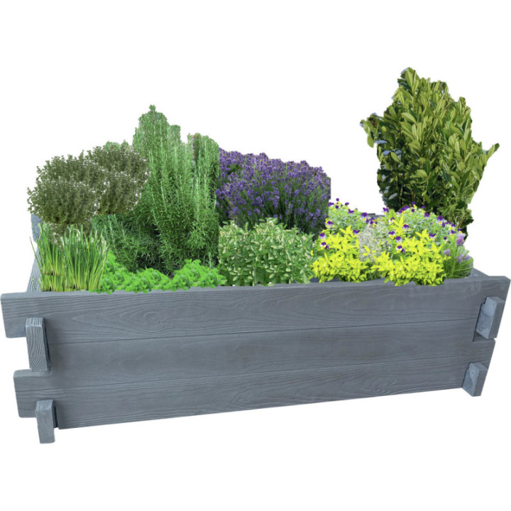 Jardinière béton Carré potager à composer