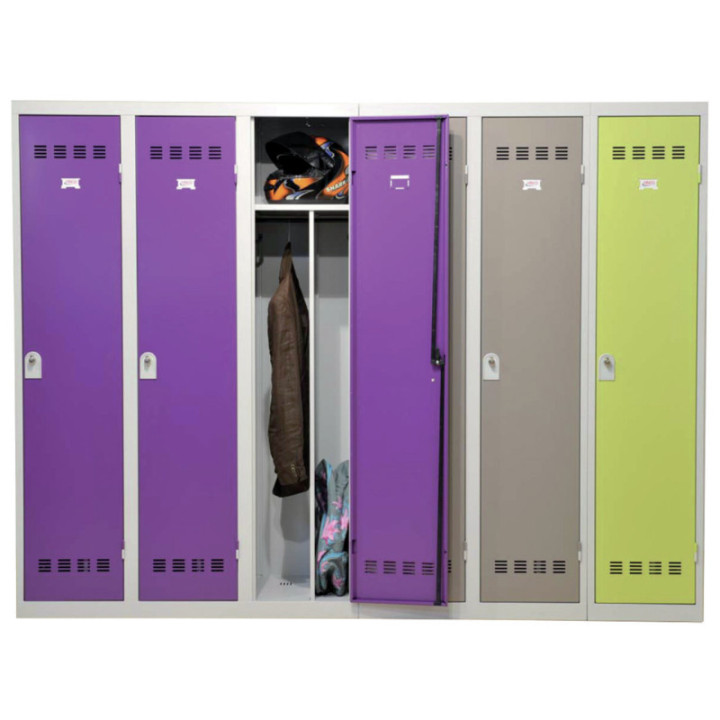 Kit 4 pieds vestiaire monobloc industrie propre et salissante