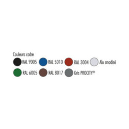 Kit poteau 40 x 60 mm pour vitrine