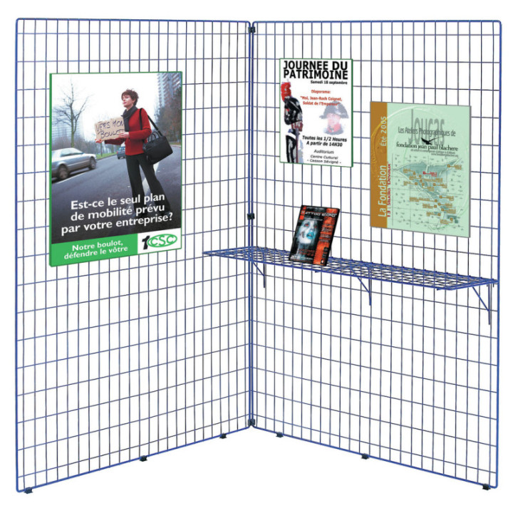Lot de 10 fixations pour grille d'expo autoporteuse