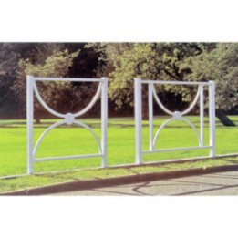 Lot de 2 platines pour barrière de ville