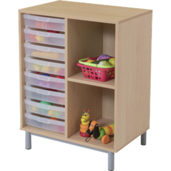 Meuble de rangement mixte 2 ou 3 colonnes