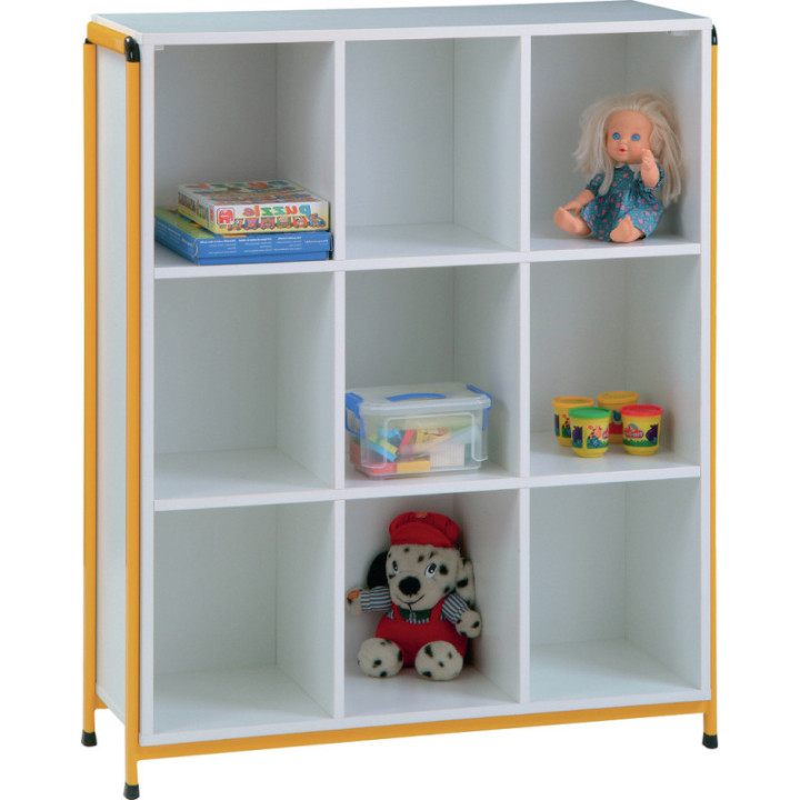 Meuble scolaire 9 cases fixe