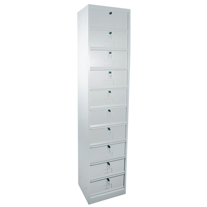 Meuble à clapet avec serrure