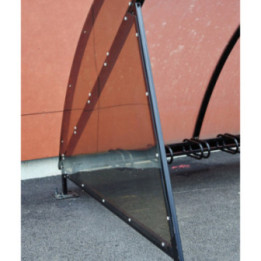 Paire de bardage latéraux abri vélo Demi-lune