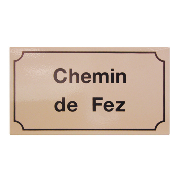 Panneau de rue émail