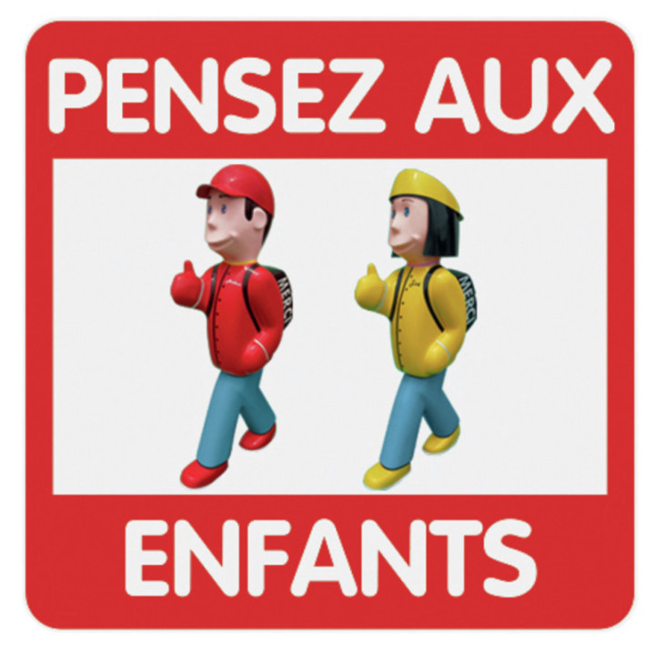 Panneaux sécurité enfant Arthur et Zoé
