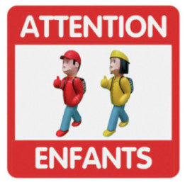 Panneaux sécurité enfant Arthur et Zoé