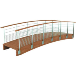 Passerelle garde-corps inox