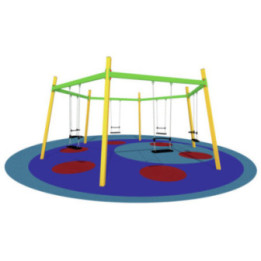 Portique Hexagonal 6 balançoires