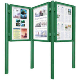 Poteau Quatro plus pour vitrine
