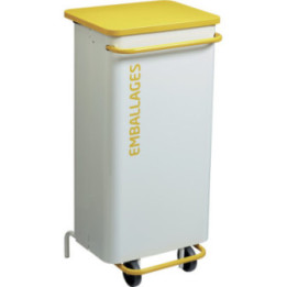 Poubelle de tri mobile Nomade