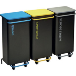 Poubelle de tri mobile Nomade