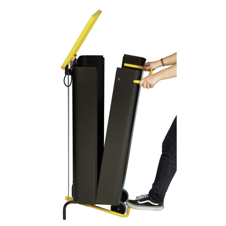 Poubelle de tri mobile Nomade