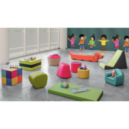 Pouf en mousse - gamme Bonbonnière
