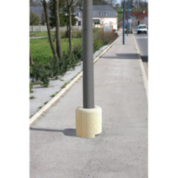 Protection béton candélabre