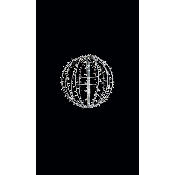 Sphère lumière fixe avec bâton de neige