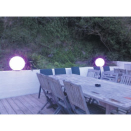 Sphère lumineuse pour extérieur