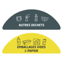 Stickers pour corbeille de tri Tulipe