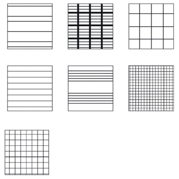 Lignes maternelle // Seyes // Quadrillage 5 x 5 ou 10 x 10 cm // Lignes 5 ou 10 cm // Lignes musicales // Quadrillage renforcé 1
