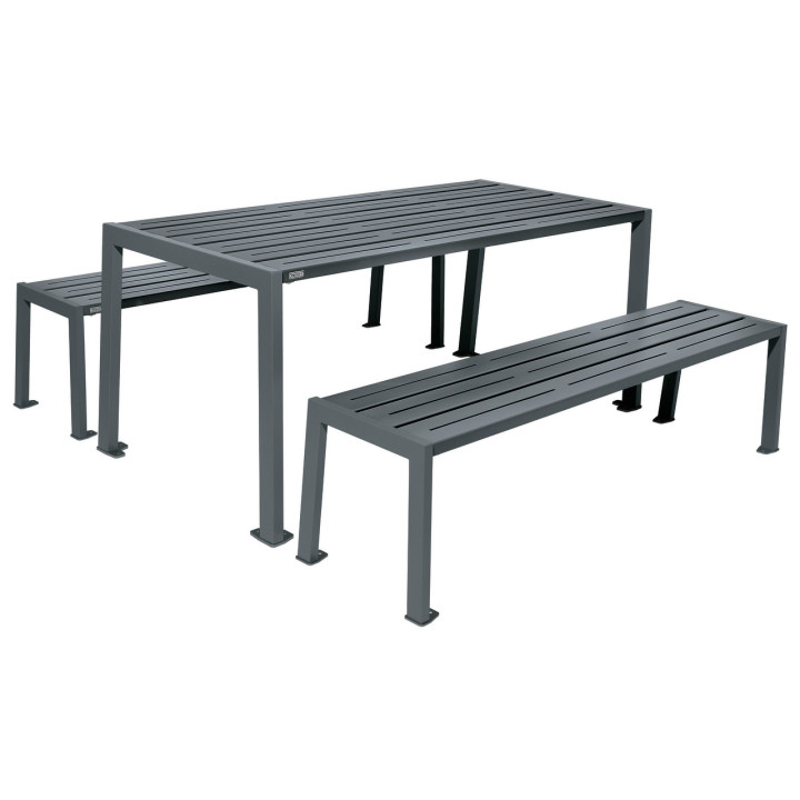 Table de pique-nique extérieure Silaos acier
