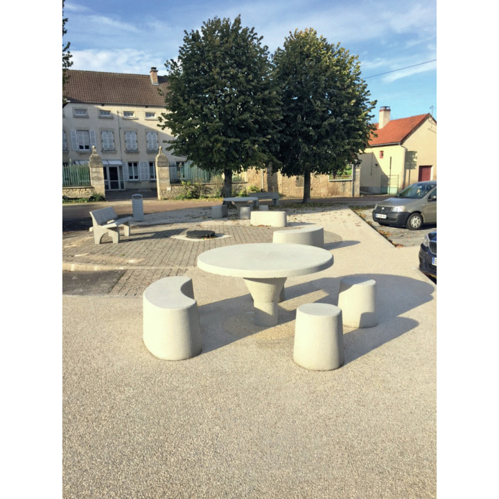 Table pique-nique béton Séoul accès PMR