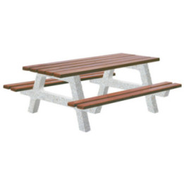 Table pique-nique béton bois