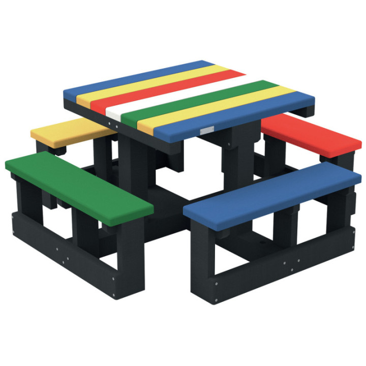 Table pique-nique carrée Bambin