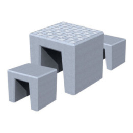 Table échiquier extérieur