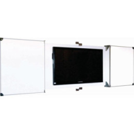 Tableau blanc mural volets rabattables