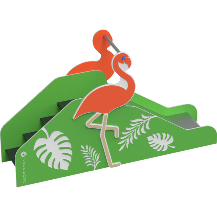 Toboggan aire de jeux Flamingo