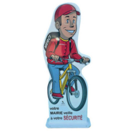 Totem attention enfants Vélo écolier