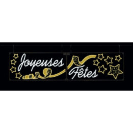 Joyeuses fêtes Serpentin étoiles