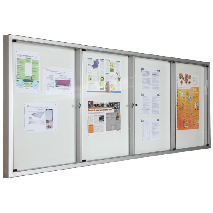 Vitrine affichage intérieur multiporte