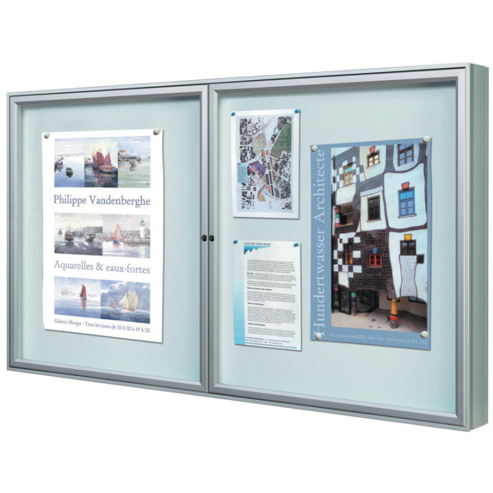 Vitrine extérieure 1000 2 portes