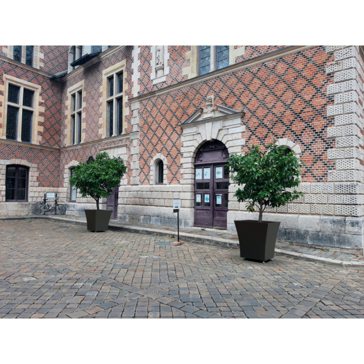 Jardinière collectivités carrée Vogue