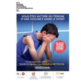 Panneau Signal-sports violence dans le sport