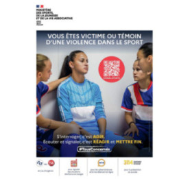 Panneau Signal-sports violence dans le sport