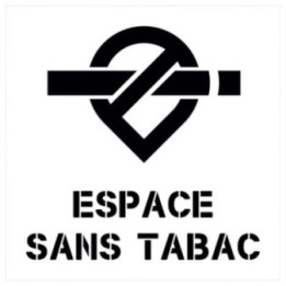 Pochoir PVC sans tabac