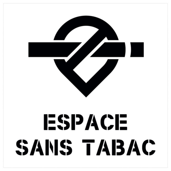 Pochoir PVC sans tabac