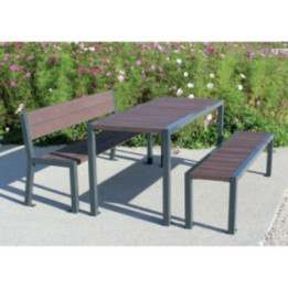 Table pique-nique plastique recyclé Élégance