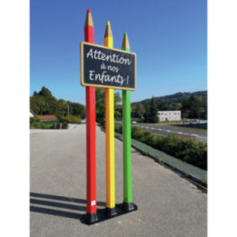 Totem triple crayons