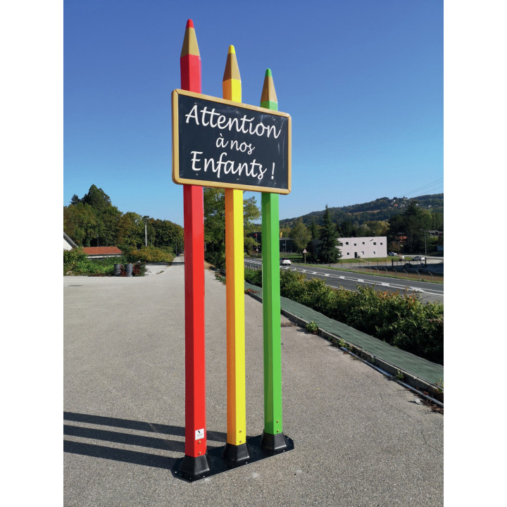 Totem triple crayons