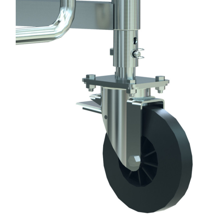 Roues Ø 250 mm réglables