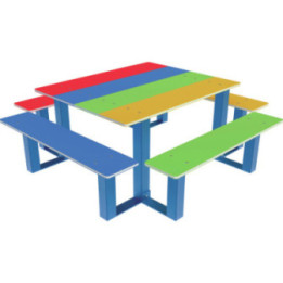 Table pique-nique Arc-en-ciel