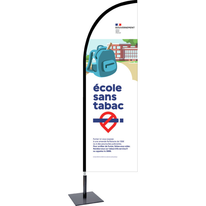 Panneau signalétique sans tabac 300 x 100 cm