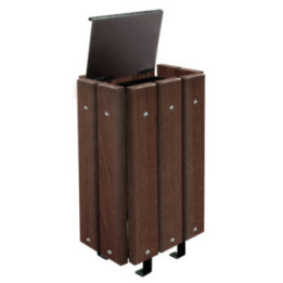 Corbeille bois exotique Léa