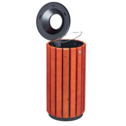 Corbeille de propreté bois Zéno Access